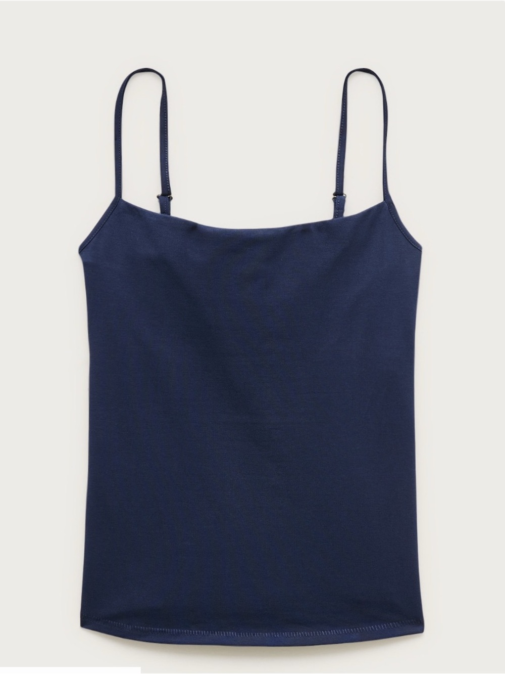 J. Crew Stretch cotton shelf bra tank top Navy  size s NWT